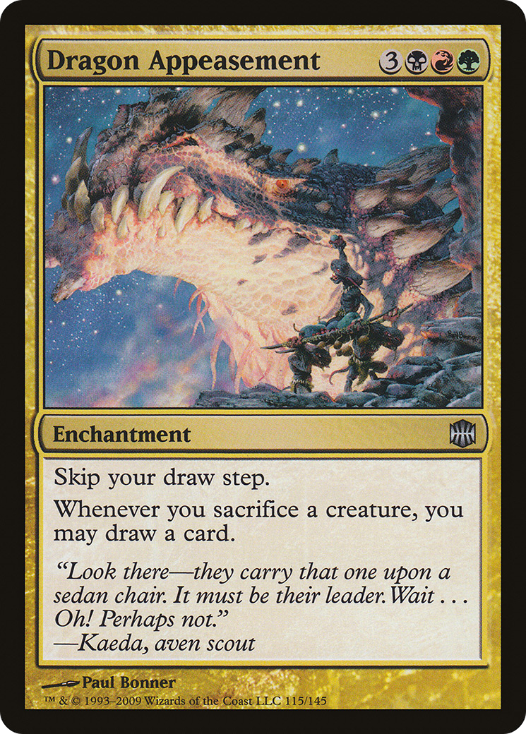 Dragon Appeasement (ARB-115)  Foil - Alara Reborn