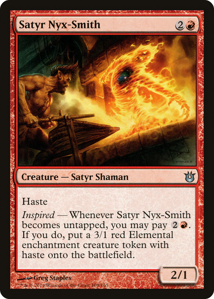 Satyr Nyx-Smith (BNG-109)  Foil - Born of the Gods