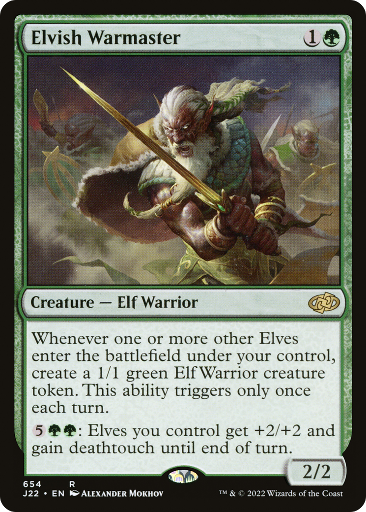 Elvish Warmaster (J22-654)  - Jumpstart 2022
