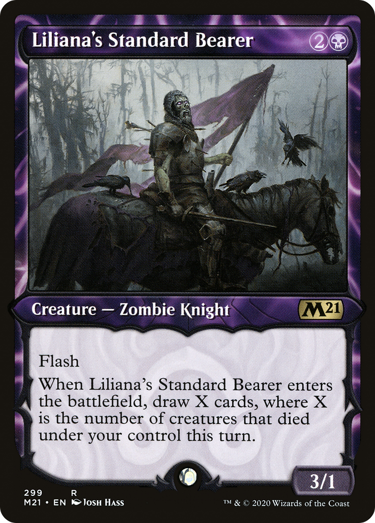 Liliana's Standard Bearer (Showcase) (M21-299)  Foil - Core Set 2021: (Showcase)