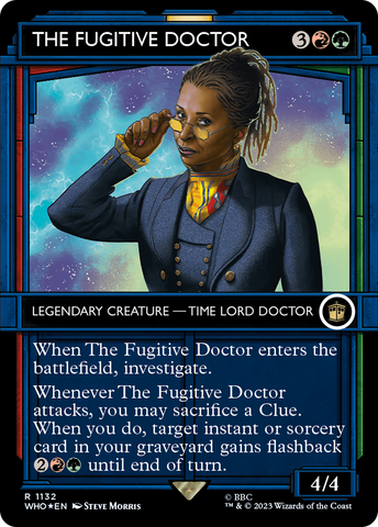 The Fugitive Doctor (Showcase) (Surge Foil) (WHO-1132)  Foil - Doctor Who: (Showcase) (Borderless)
