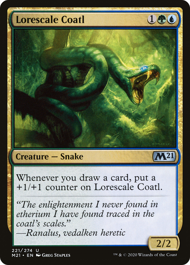 Lorescale Coatl (M21-221)  - Core Set 2021