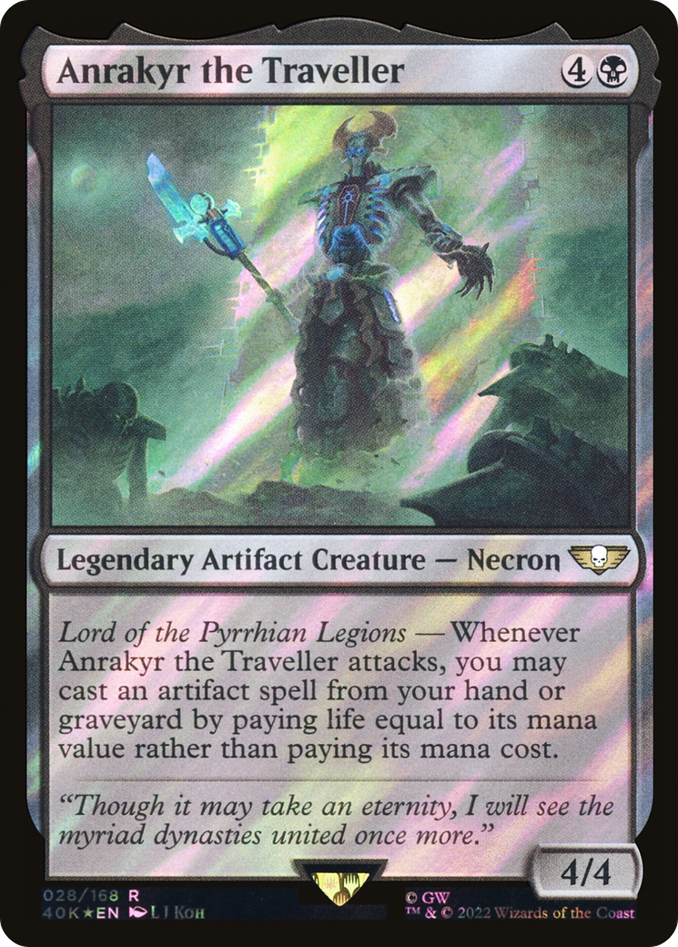 Anrakyr the Traveller (Surge Foil) (40K-028)  Foil - Warhammer 40,000 Commander