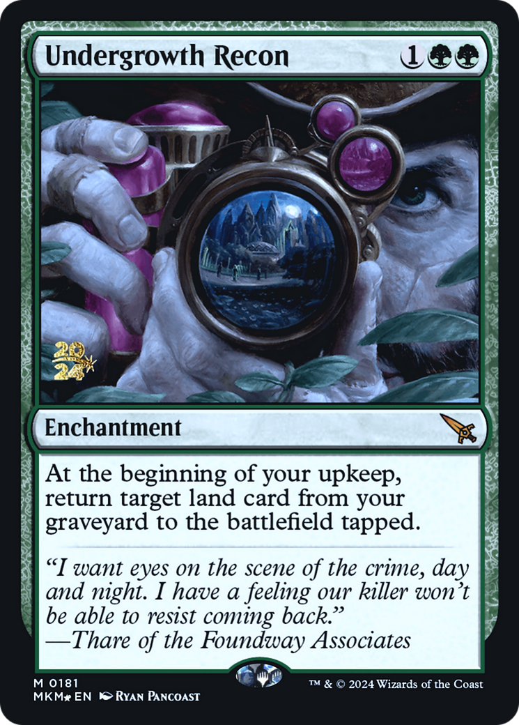 Undergrowth Recon (PRE-181)  Foil - Murders at Karlov Manor Promos