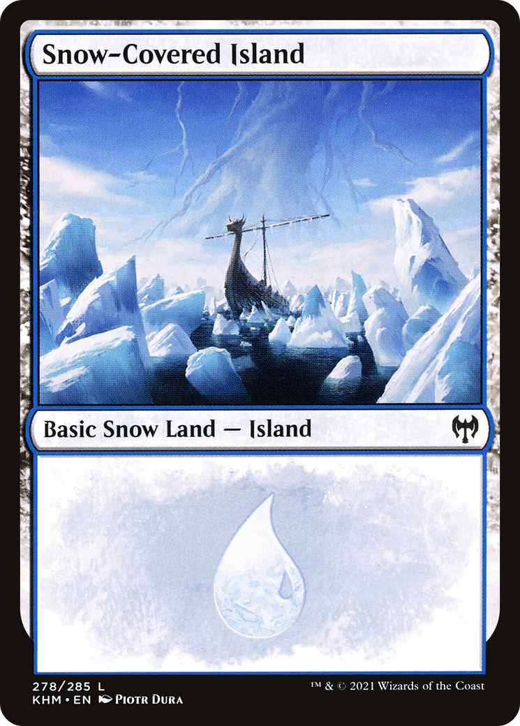 Snow-Covered Island (278) (KHM-278) - Kaldheim: (snow) Foil
