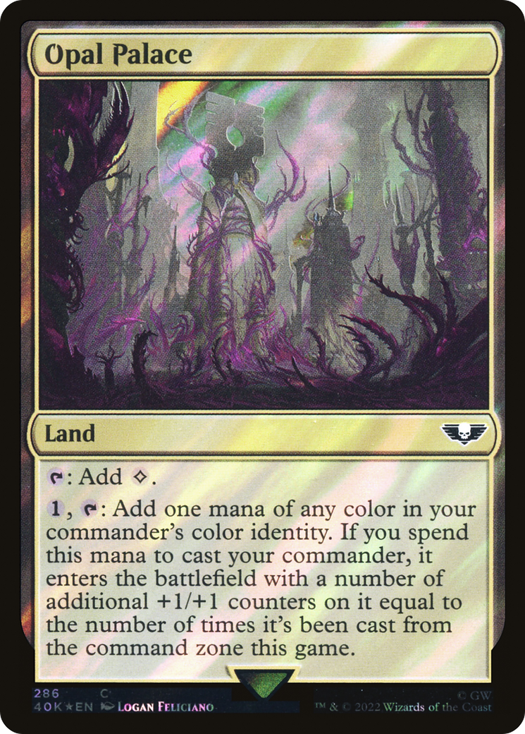 Opal Palace (Surge Foil) (40K-286) - Warhammer 40,000 Commander Foil