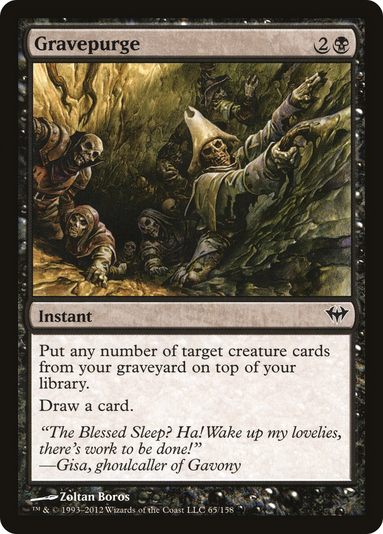 Gravepurge (DKA-065)  Foil - Dark Ascension