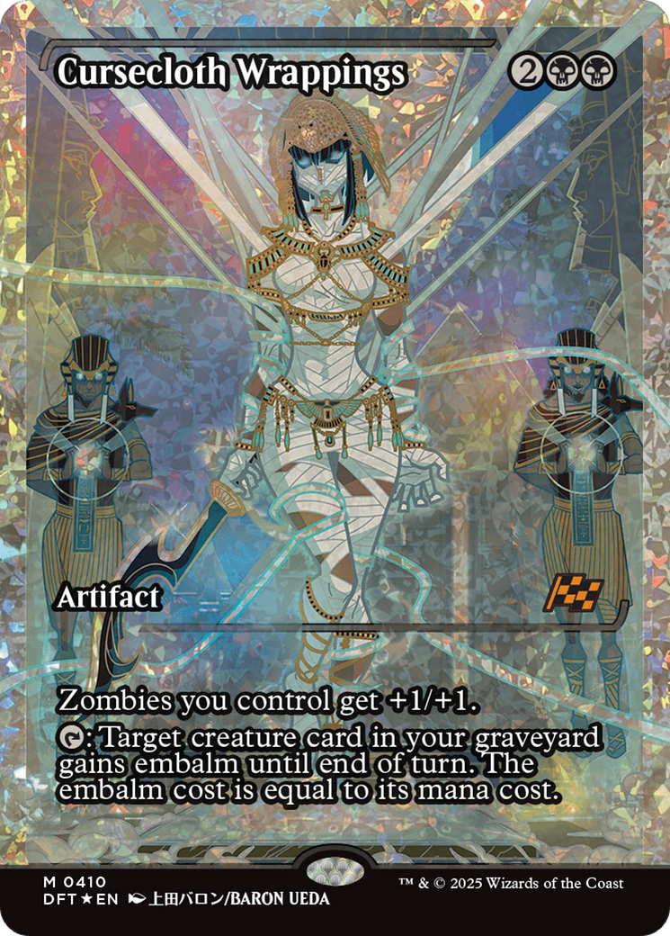 Cursecloth Wrappings (Showcase) (Fracture Foil) (DFT-410)  Foil - Aetherdrift: (Showcase)