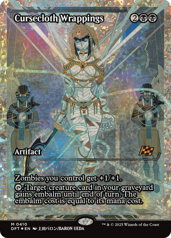 Cursecloth Wrappings (Showcase) (Fracture Foil) (DFT-410)  Foil - Aetherdrift: (Showcase)