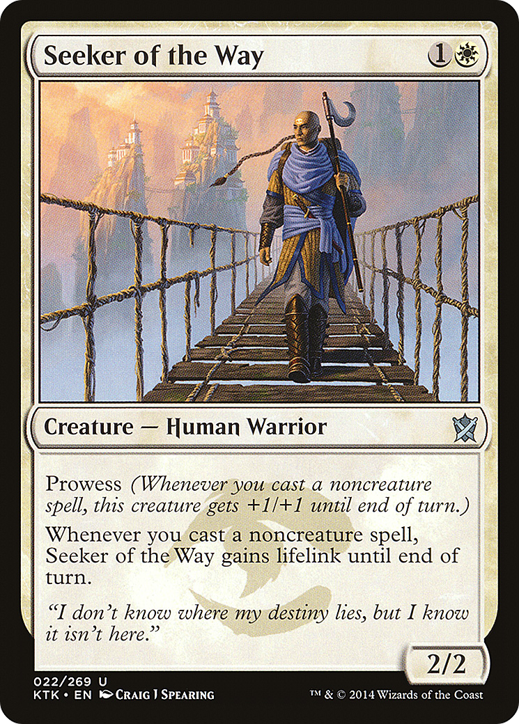 Seeker of the Way (KTK-022)  - Khans of Tarkir