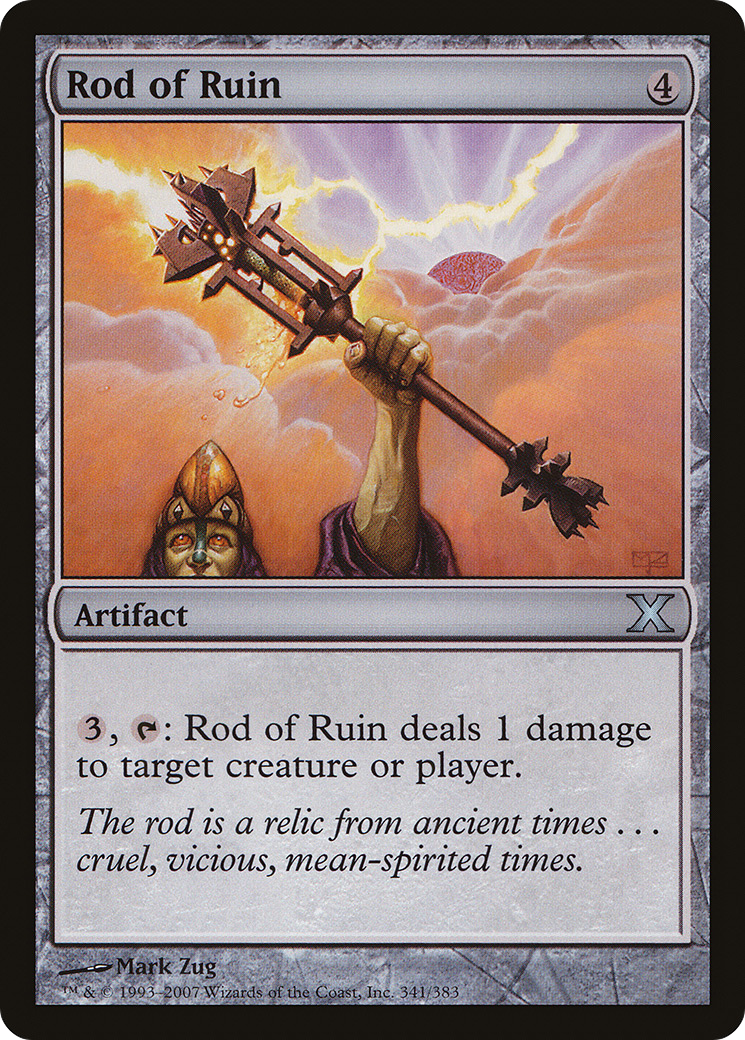 Rod of Ruin (10E-341)  Foil - Tenth Edition