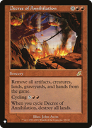 Decree of Annihilation (LIST-85/143)  - The List