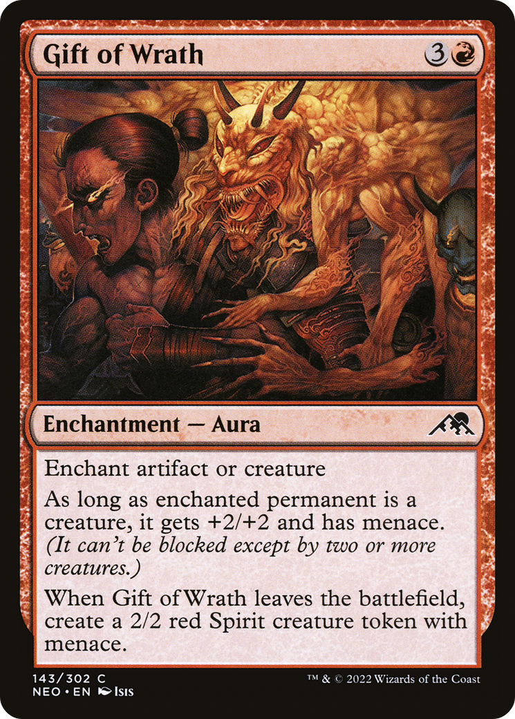 Gift of Wrath (NEO-143)  Foil - Kamigawa: Neon Dynasty