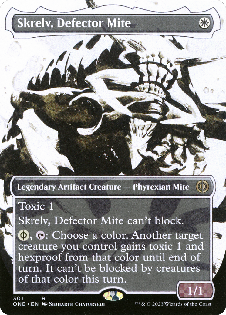Skrelv, Defector Mite (Showcase) (ONE-301)  - Phyrexia: All Will Be One: (Showcase) (Borderless)