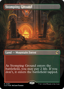 Stomping Ground (Borderless) (CLU-281)  Foil - Ravnica: Clue Edition