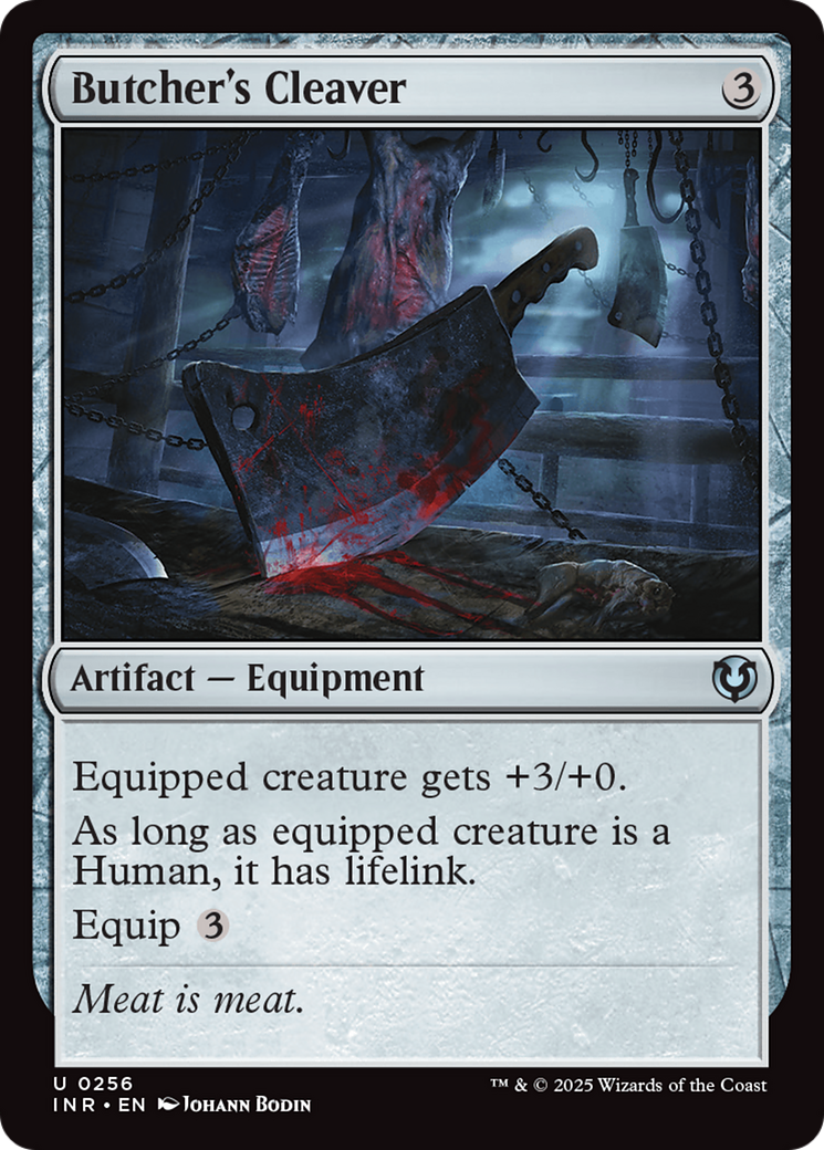 Butcher's Cleaver (INR-256)  Foil - Innistrad Remastered