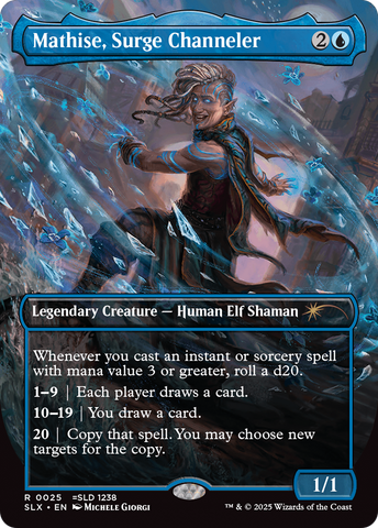 Mathise, Surge Channeler (SLX-025)  - Universes Within (Borderless)