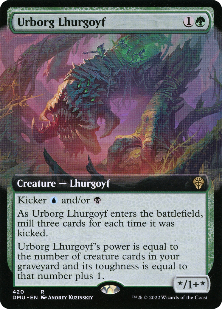 Urborg Lhurgoyf (Extended Art) (DMU-420)  - Dominaria United: (Extended Art)