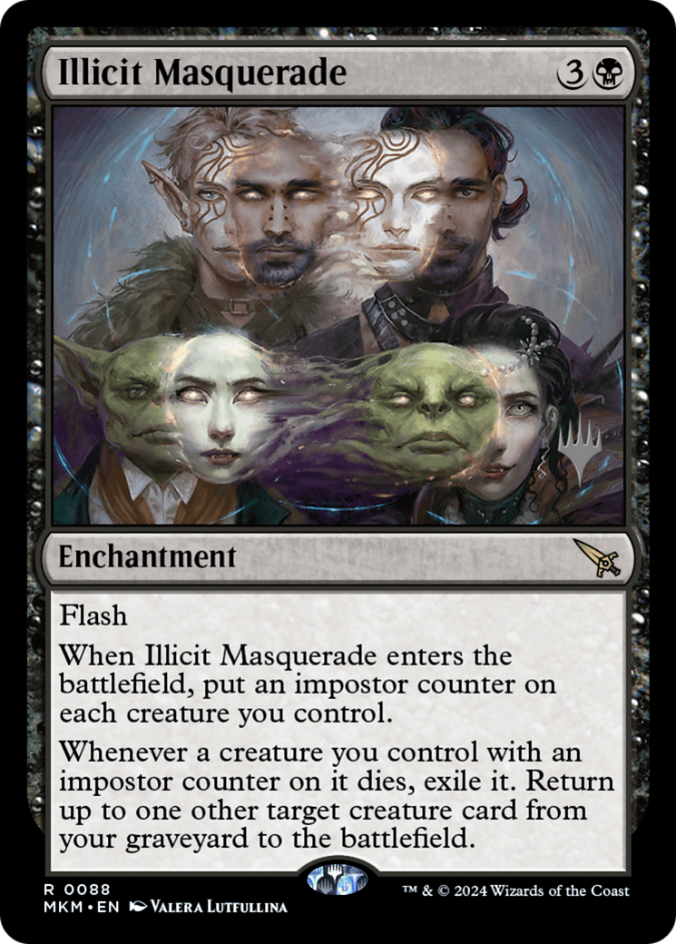 Illicit Masquerade (PPMKM-088)  Foil - Murders at Karlov Manor Promos