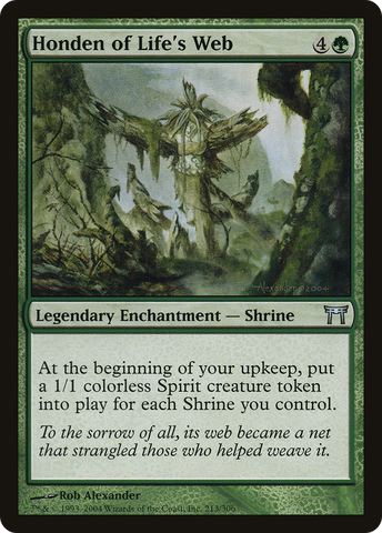 Honden of Life's Web (CHK-213)  Foil - Champions of Kamigawa