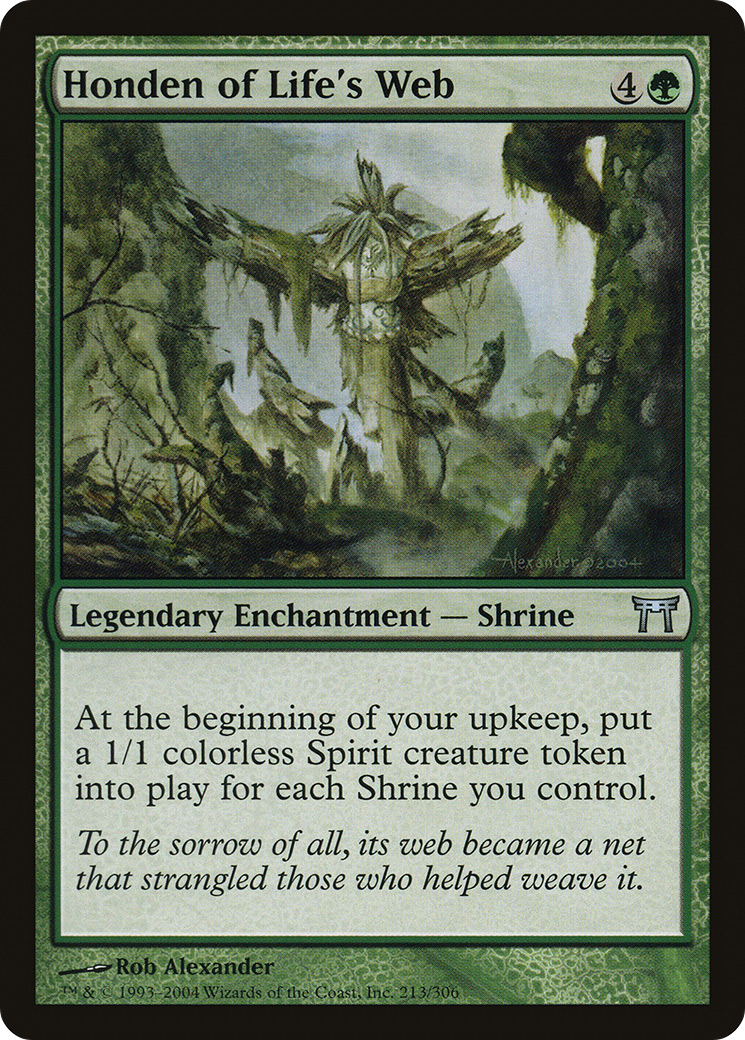 Honden of Life's Web (CHK-213)  Foil - Champions of Kamigawa