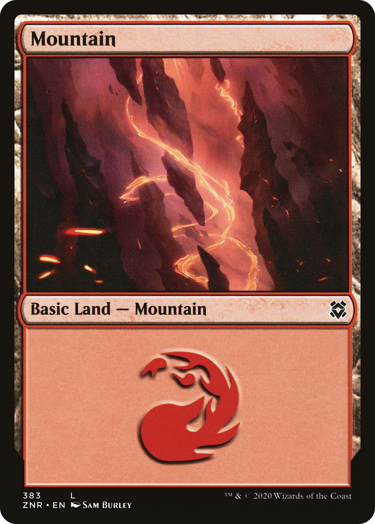 Mountain (ZNR-383)  Foil - Zendikar Rising