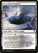 Snowfield Sinkhole (CLB-915) - Commander Legends: Battle for Baldur's Gate: (snow)