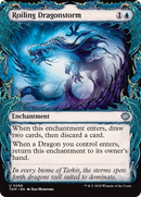 Roiling Dragonstorm (Showcase) (TDM-296)  - Tarkir: Dragonstorm: (Showcase, enchantment)