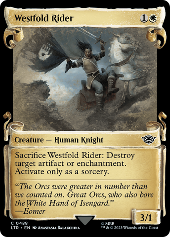 Westfold Rider (Showcase Scrolls) (LTR-488) - The Lord of the Rings: Tales of Middle-earth: (Showcase) Foil