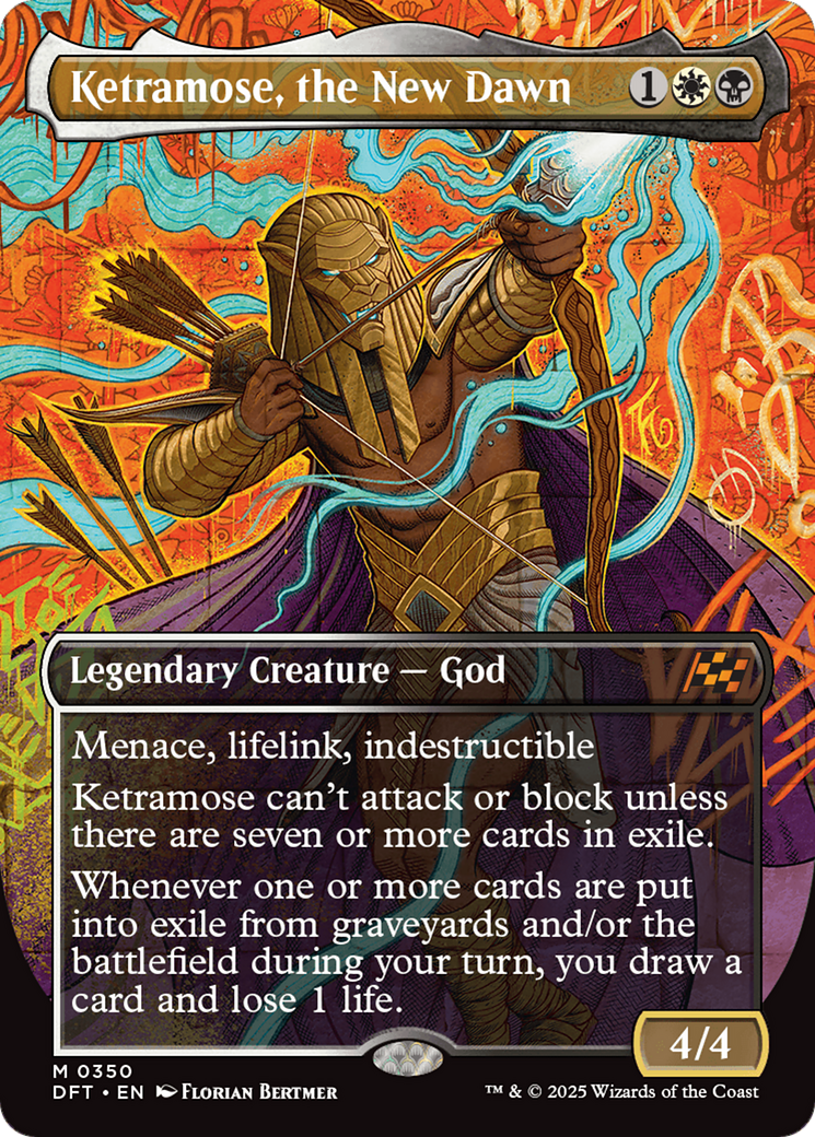 Ketramose, the New Dawn (DFT-350) - Aetherdrift (Borderless) Foil