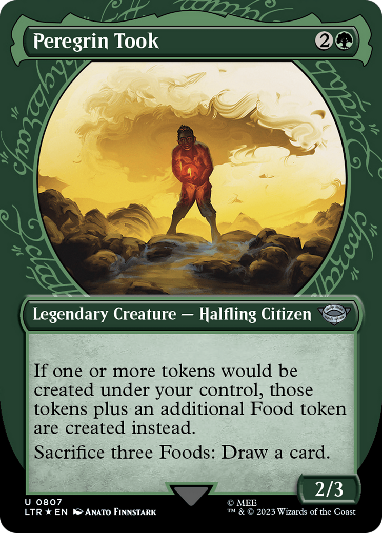 Peregrin Took (Showcase) (Surge Foil) (LTR-807)  Foil - The Lord of the Rings: Tales of Middle-earth: (Showcase) (Borderless)