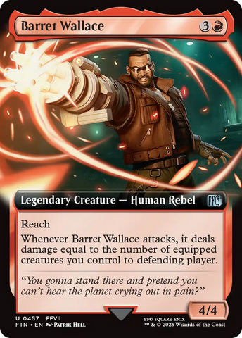 Barret Wallace (Extended Art) (FIN-457)  Foil - FINAL FANTASY: (Extended Art)