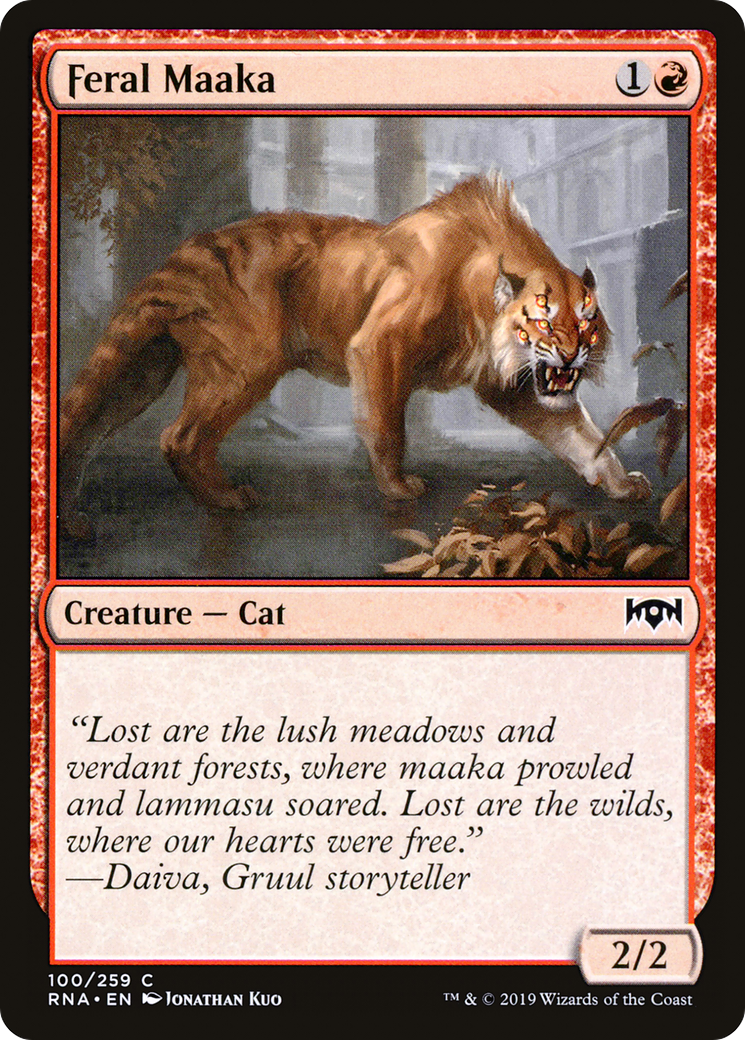 Feral Maaka (RNA-100)  - Ravnica Allegiance