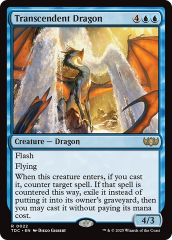 Transcendent Dragon (TDC-022) - Commander: Tarkir: Dragonstorm
