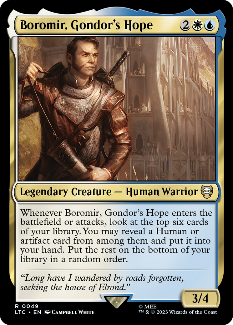Boromir, Gondor's Hope (LTC-049)  - Tales of Middle-earth Commander