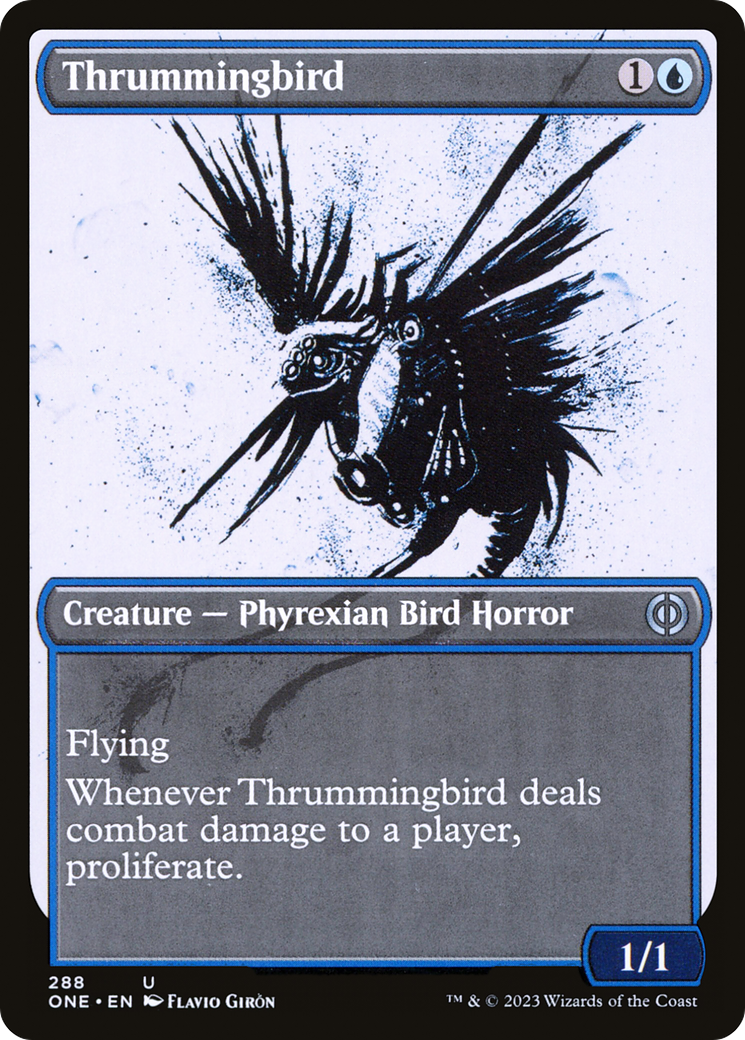Thrummingbird (Showcase) (ONE-288)  Foil - Phyrexia: All Will Be One: (Showcase)