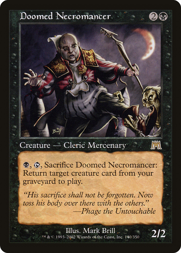 Doomed Necromancer (ONS-140)  Foil - Onslaught
