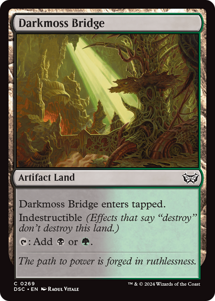 Darkmoss Bridge (DSC-269)  - Duskmourn: House of Horror Commander