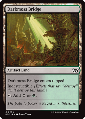 Darkmoss Bridge (DSC-269)  - Duskmourn: House of Horror Commander