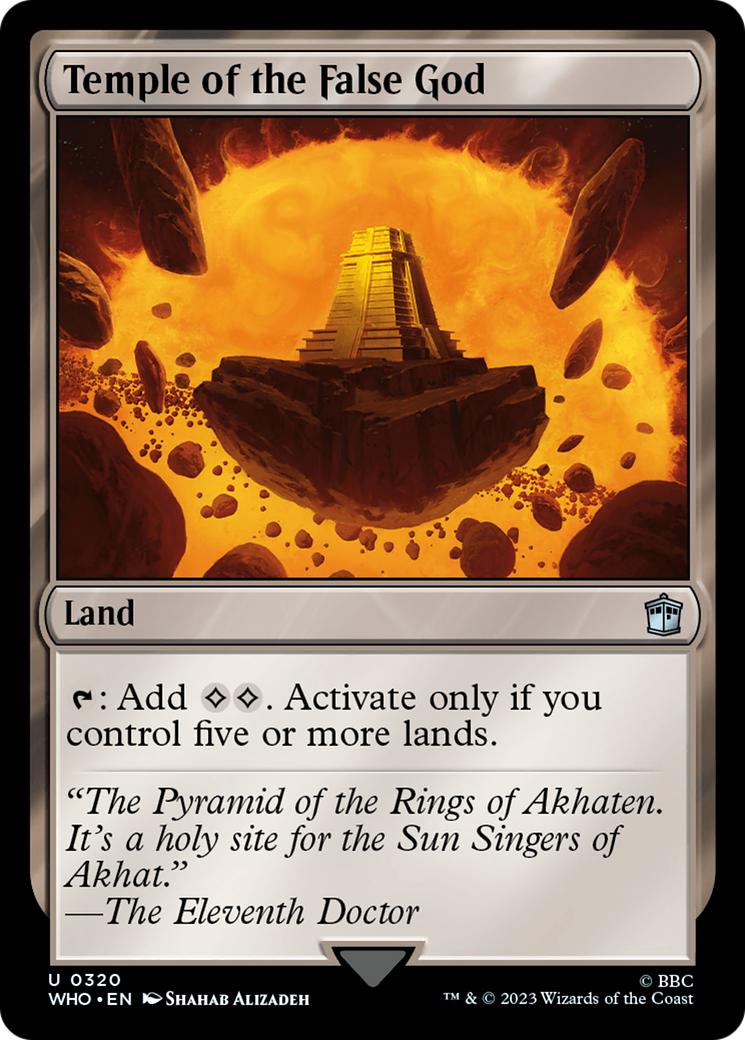 Temple of the False God (WHO-320)  Foil - Doctor Who