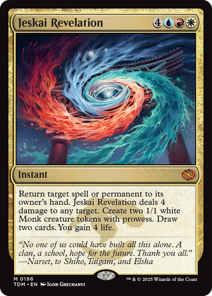 Jeskai Revelation (TDM-196) - Tarkir: Dragonstorm Foil