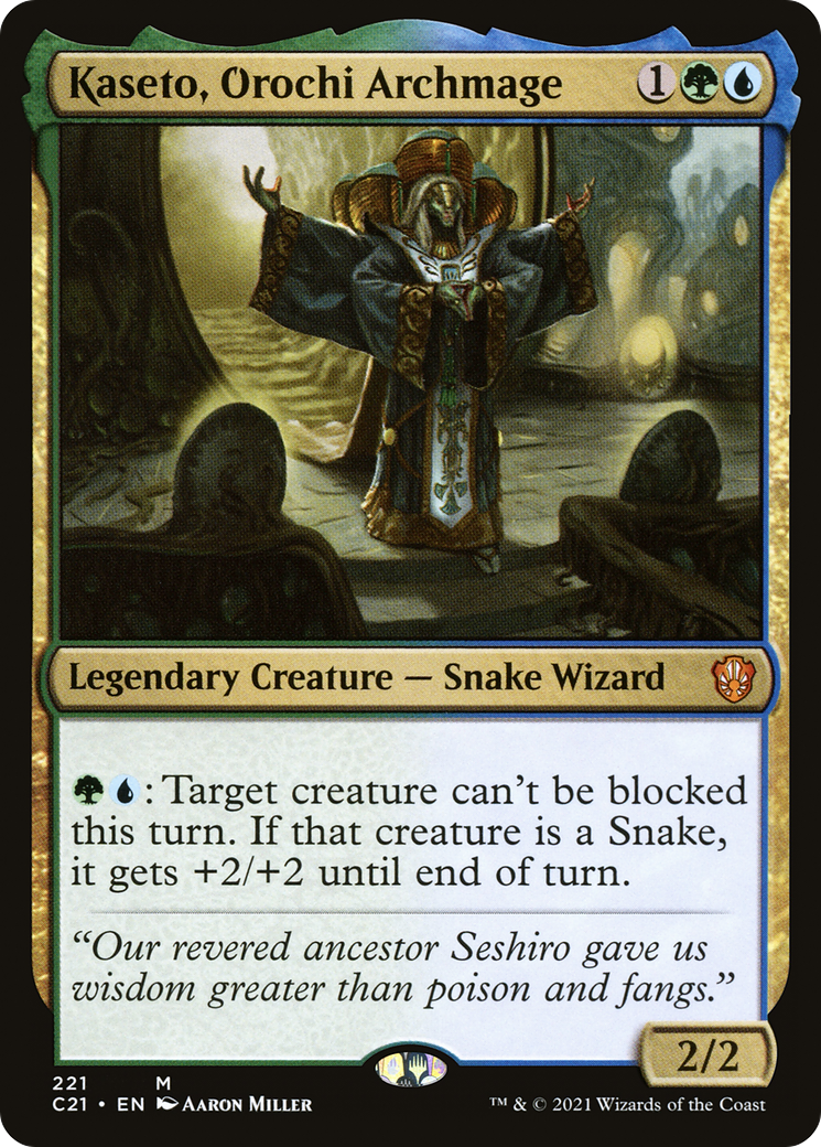 Kaseto, Orochi Archmage (C21-221)  - Commander 2021