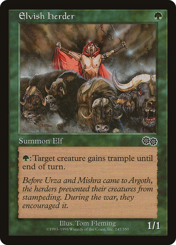 Elvish Herder (USG-247)  - Urza's Saga