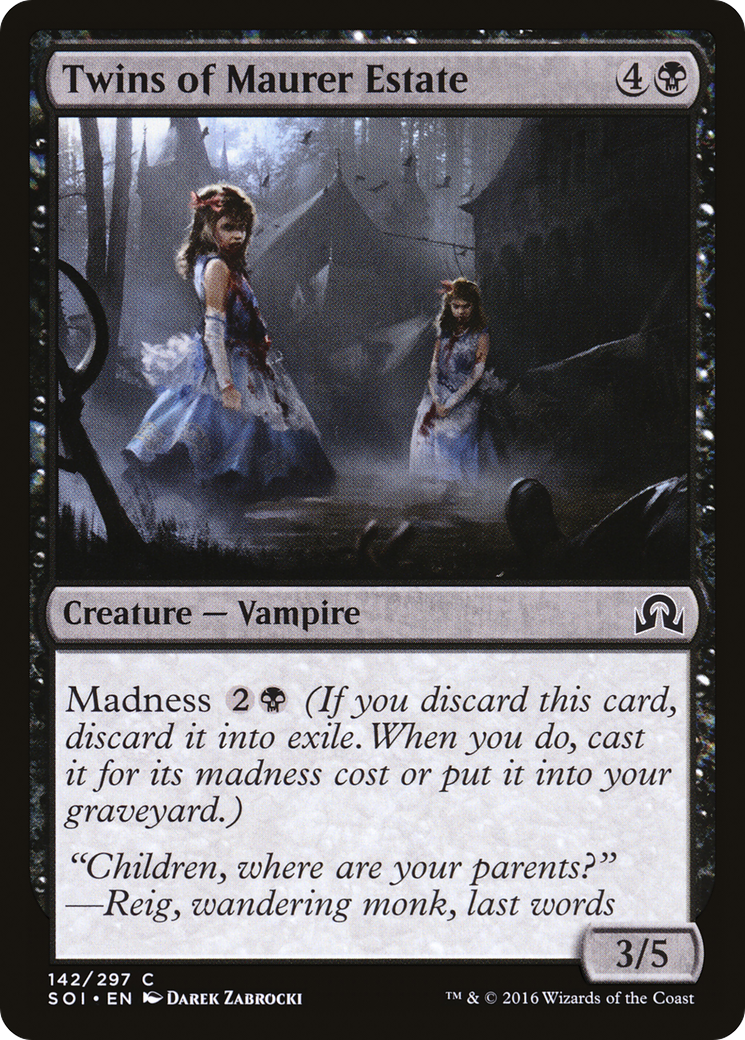 Twins of Maurer Estate (SOI-142) - Shadows over Innistrad Foil