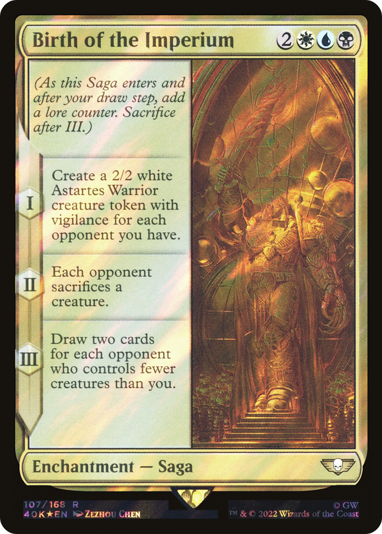 Birth of the Imperium (Surge Foil) (40K-107)  Foil - Warhammer 40,000 Commander