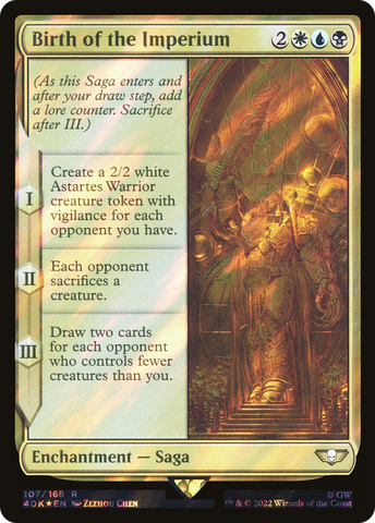 Birth of the Imperium (Surge Foil) (40K-107)  Foil - Warhammer 40,000 Commander