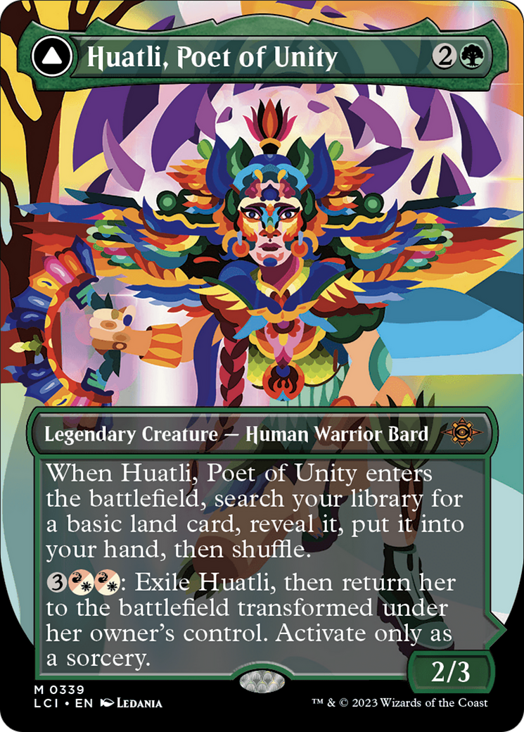 Huatli, Poet of Unity (Borderless) (LCI-339)  - The Lost Caverns of Ixalan