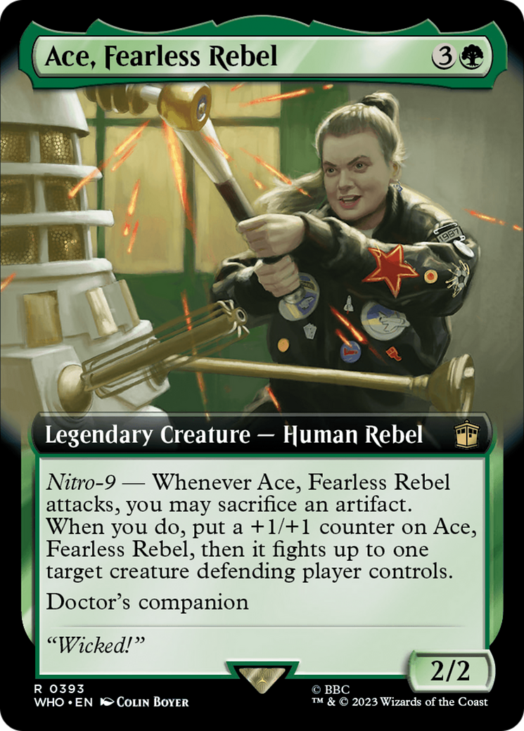 Ace, Fearless Rebel (Extended Art) (WHO-393)  Foil - Doctor Who: (Extended Art)