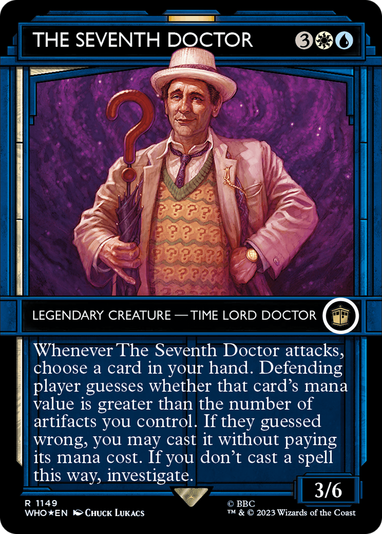 The Seventh Doctor (Showcase) (Surge Foil) (WHO-1149)  Foil - Doctor Who: (Showcase) (Borderless)