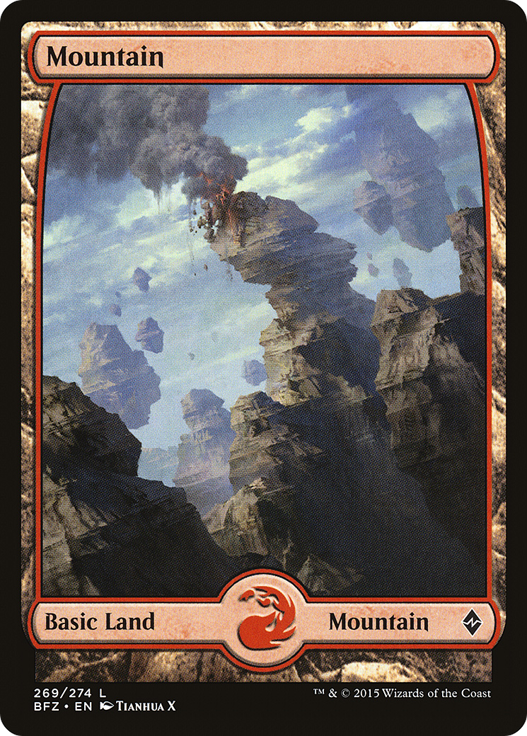 Mountain (269) - Full Art (BFZ-269)  Foil - Battle for Zendikar